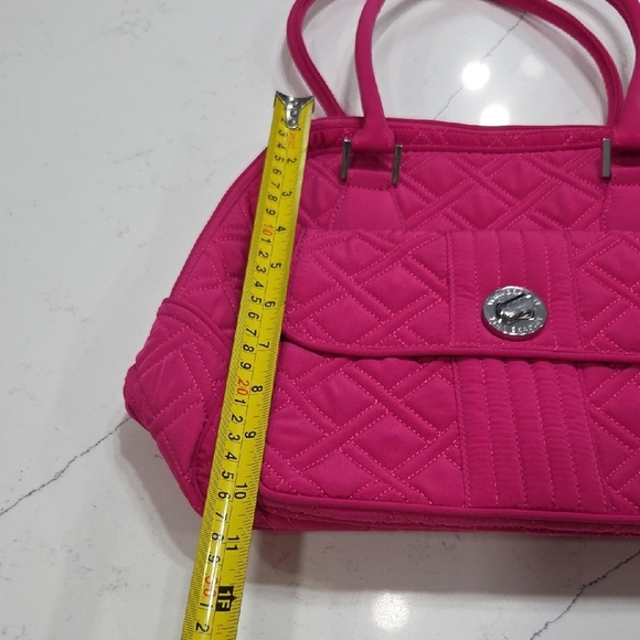 Vera Bradley Fuchsia Quilted Shoulder Bag New WithTag - Picture 9 of 13